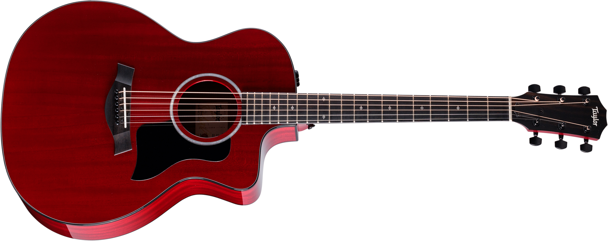 Taylor 224ce Plus Special Edition Grand Auditorium Cw Acajou Sapele Eb Es2 - Trans Red - Guitarra folk - Main picture