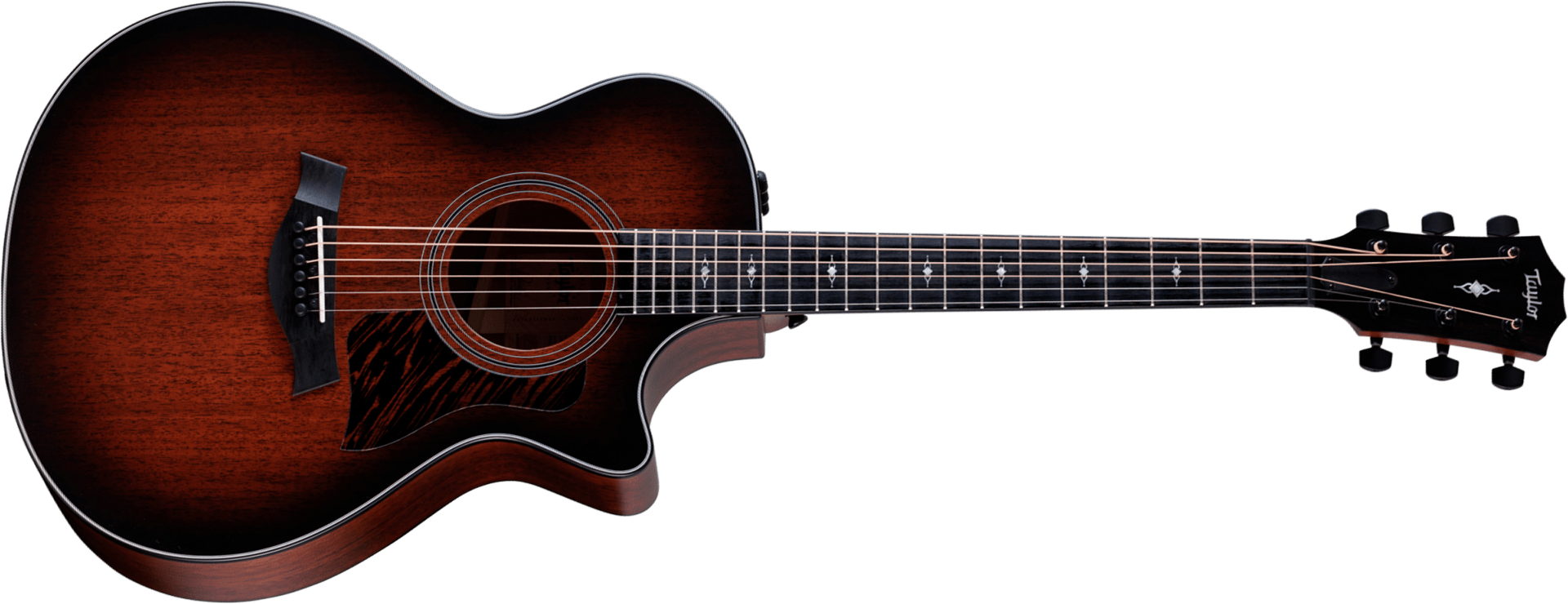 Taylor 322ce Grand Concert Cw Tout Acajou Eb Es2 - Edgeburst Satin - Guitarra folk - Main picture