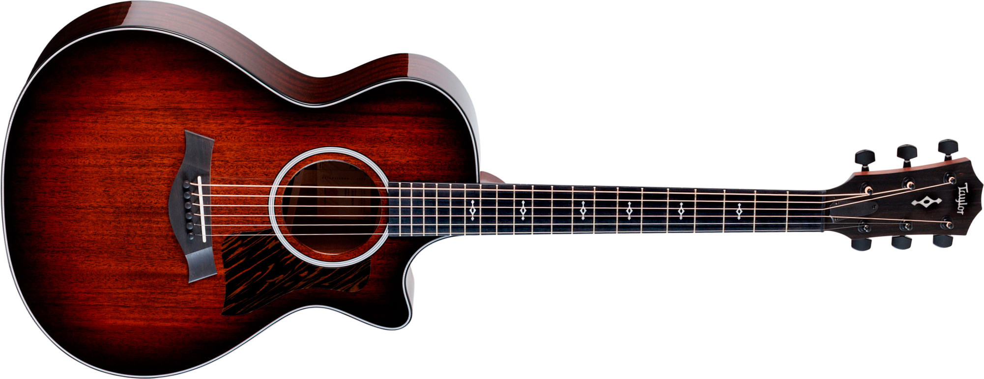 Taylor 322ce Next Gen. Grand Concert Cw Shsc Acajou Sapele Eb Claria - Medium Brown Stain - Guitarra folk - Main picture