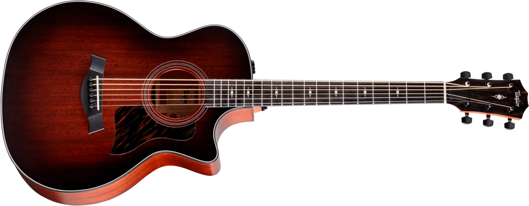 Taylor 324ce Baritone 6 Ltd Grand Auditorium Cw Tout Acajou Eb Es2 - Shaded Edgeburst Top Satin - Guitarra folk - Main picture