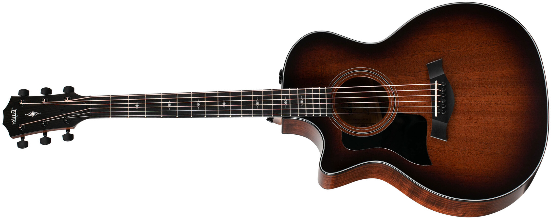 Taylor 324ce Tropical Mahogany Lh Grand Auditorium Cw Gaucher Tout Acajou Eb Es2 - Shaded Edge Burst - Guitarra folk - Main picture