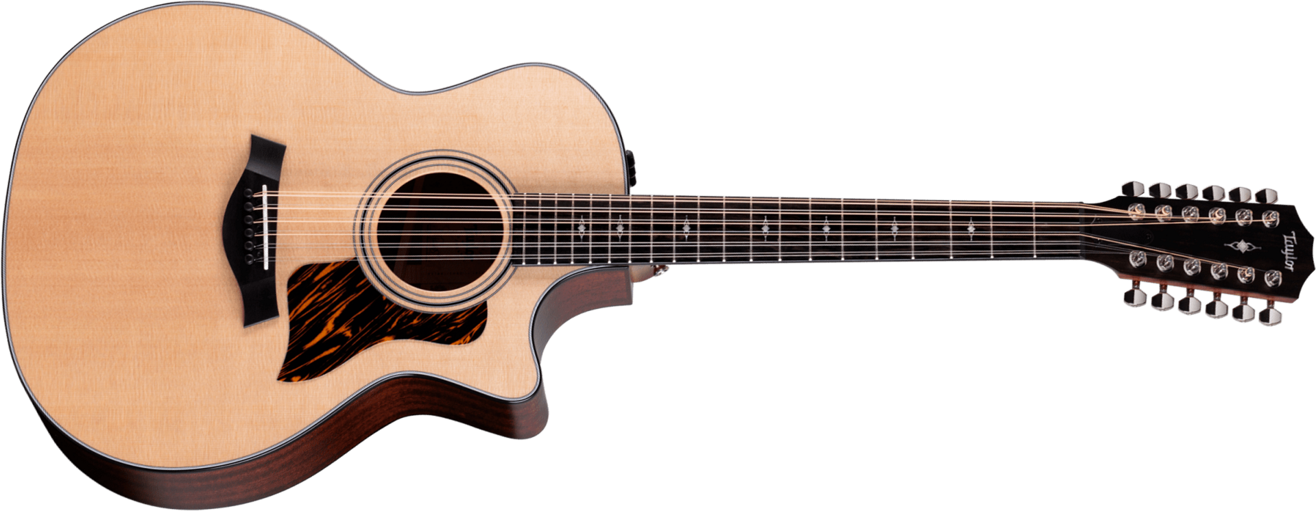 Taylor 354ce Grand Auditorium Cw 12c Epicea Sapele Eb Es2 - Medium Stain - Guitarra folk - Main picture