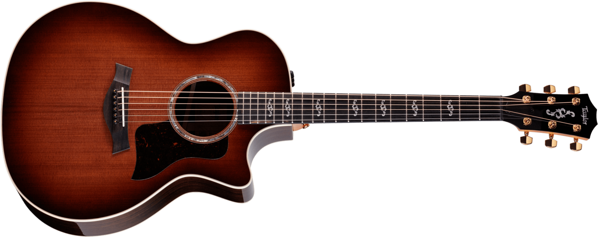 Taylor 414ce 50th Anniversary Special Ed. Grand Auditorium Cw Sinker Redwood Palissandre Eb Es2 - Shaded Edgeburst - Guitarra folk - Main picture