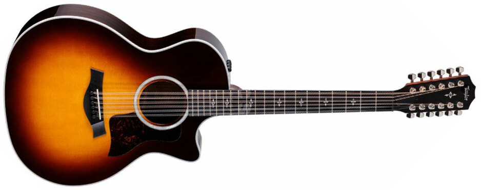 Taylor 454ce-r Grand Auditorium Cw 12c Epicea Palissandre Eb Es 2 - Tobacco Sunburst - Guitarra folk - Main picture