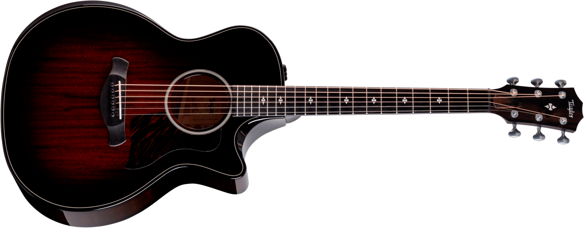 Taylor 524ce Builder's Edition Grand Auditorium Cw Acajou Frene Eb Es2 - Kona Burst - Guitarra folk - Main picture