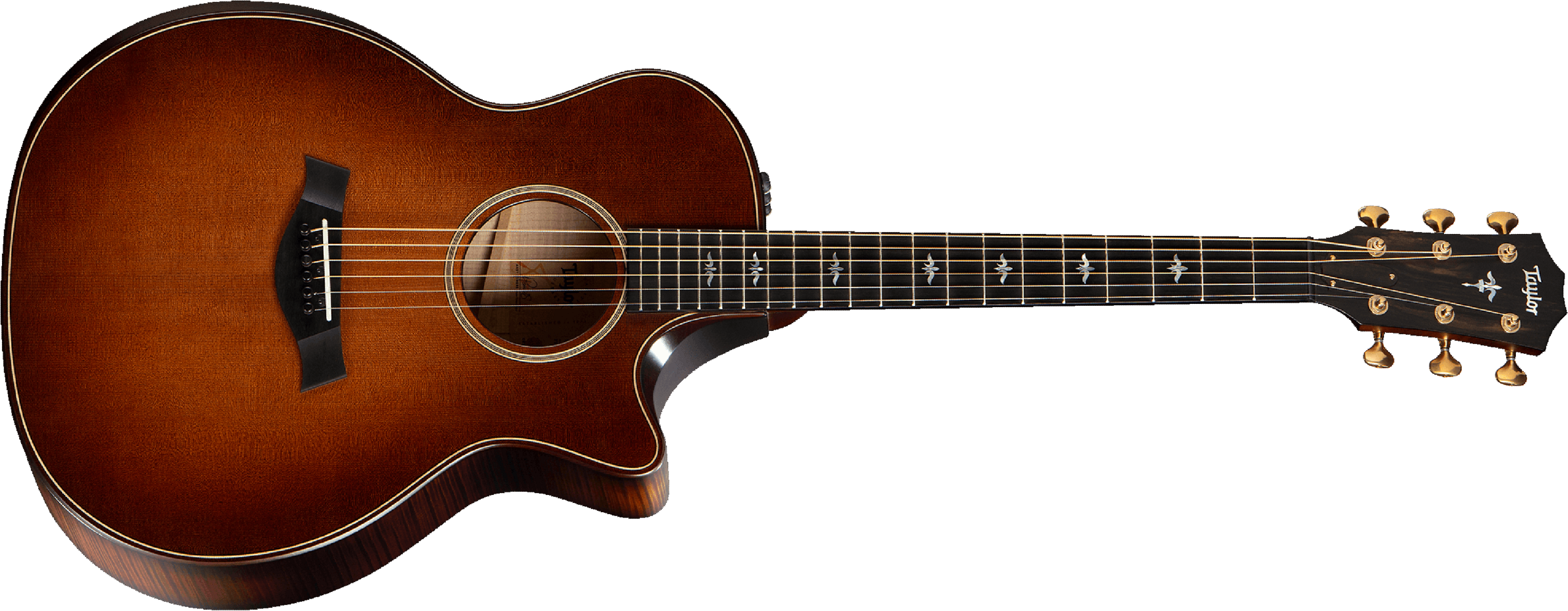 Taylor 614ce Builder's Edition Whb V-class Grand Auditorium Cw Epicea Erable Eb Es2 - Wild Honey Burst - Guitarra electro acustica - Main picture