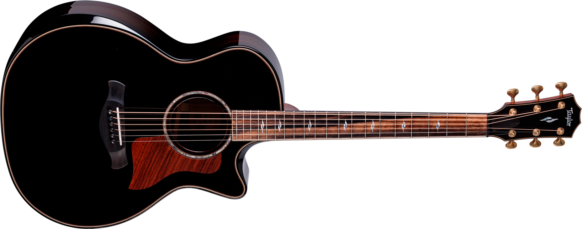 Taylor 814ce Builders Edition Next Gen. Grand Auditorium Cw Tout Epicea Palissandre Eb Claria - Blacktop & Kona Edgeburst - Guitarra folk - Main pictu