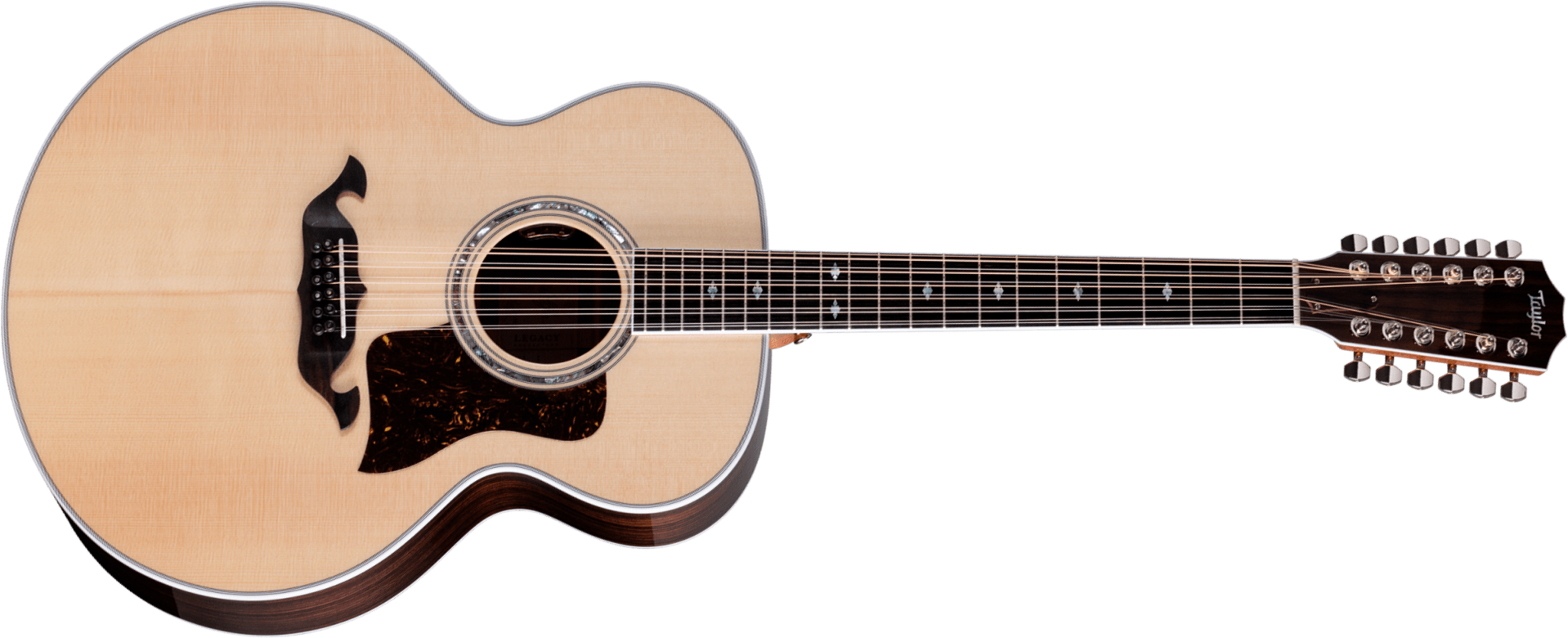 Taylor 855e Legacy Jumbo 12c Epicea Palissandre Eb Lr Baggs Vtc - Natural - Guitarra folk - Main picture