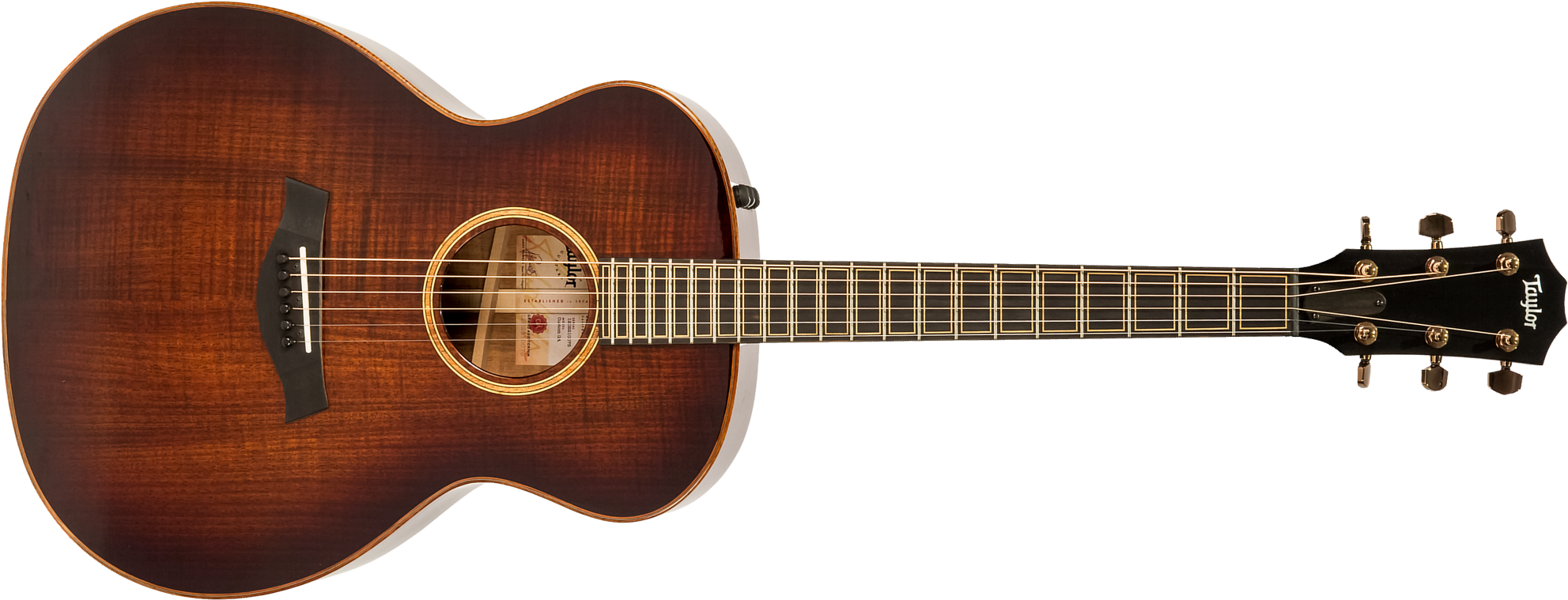 Taylor Custom Ga-e V-class Grand Auditorium Cw Tout Blackwood Eb Es2 #1202210075 - Sunburst - Guitarra electro acustica - Main picture