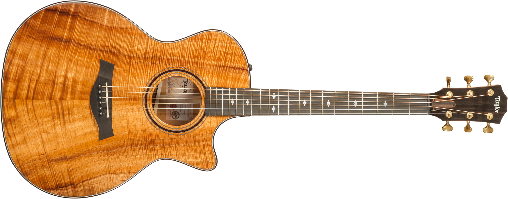 Taylor Custom Shop Ga-e Grand Auditorium Cw Tout Koa Eb Es2 #1211143039 - Natural - Guitarra acústica & electro - Main picture