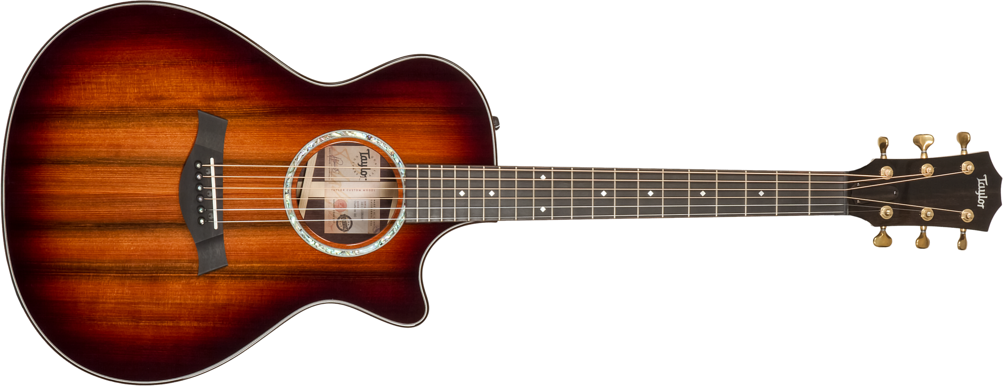 Taylor Custom Shop Gc-e Grand Concert Cw Sinker Redwood Palissandre Eb Es2 #1211103097 - Sunburst - Guitarra folk - Main picture