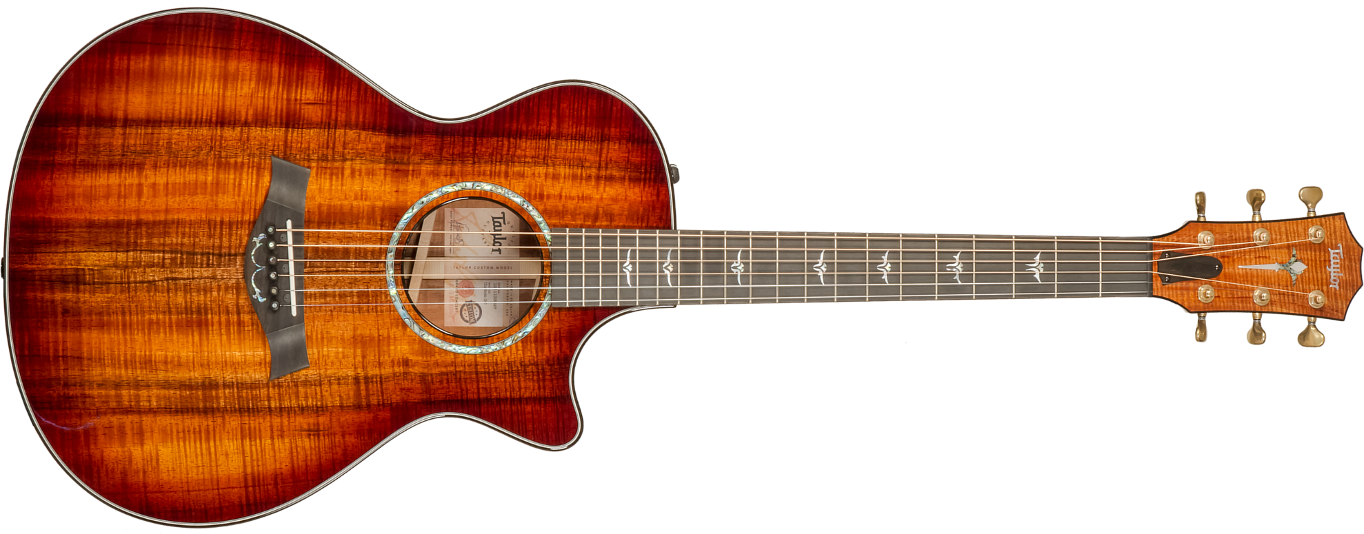 Taylor Custom Shop Gc-e Grand Concert Cw Tout Koa Eb Es2 #1211133097 - Sunburst - Guitarra folk - Main picture