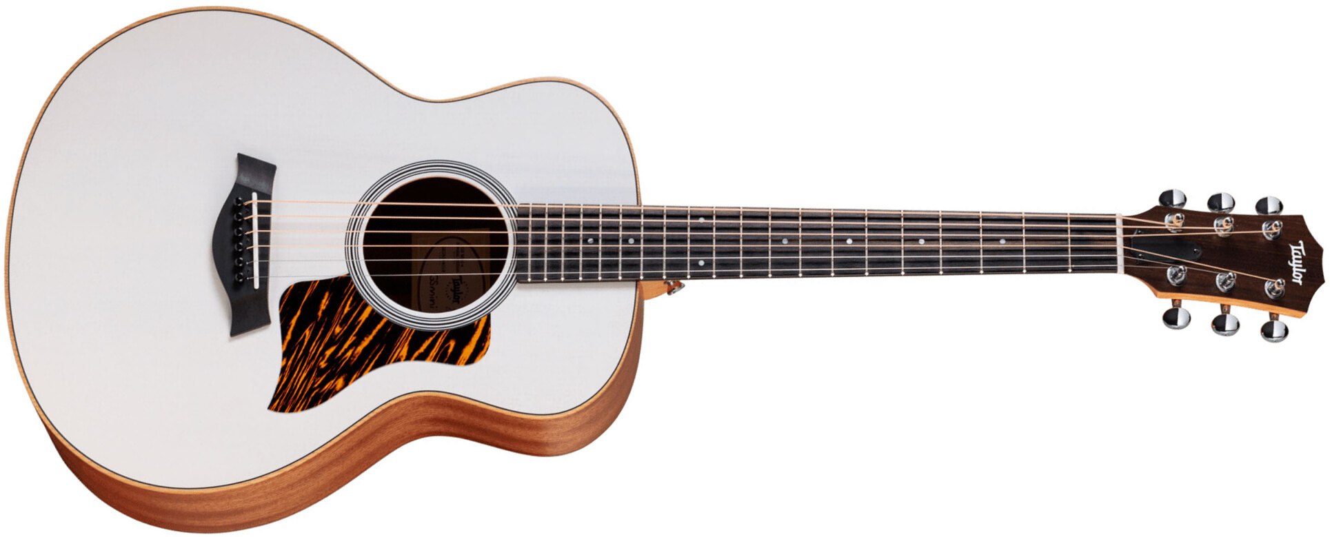 Taylor Gs Mini-e Special Edition Epicea Sapele Eb Esb - Trans White - Guitarra folk - Main picture