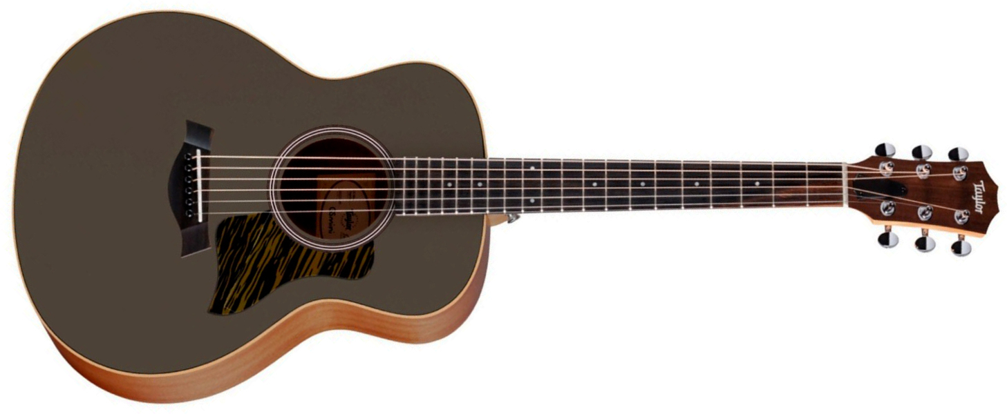 Taylor Gs Mini-e Special Edition Parlor Shsc Epicea Sapele Eb Es-b - Olive - Guitarra folk - Main picture
