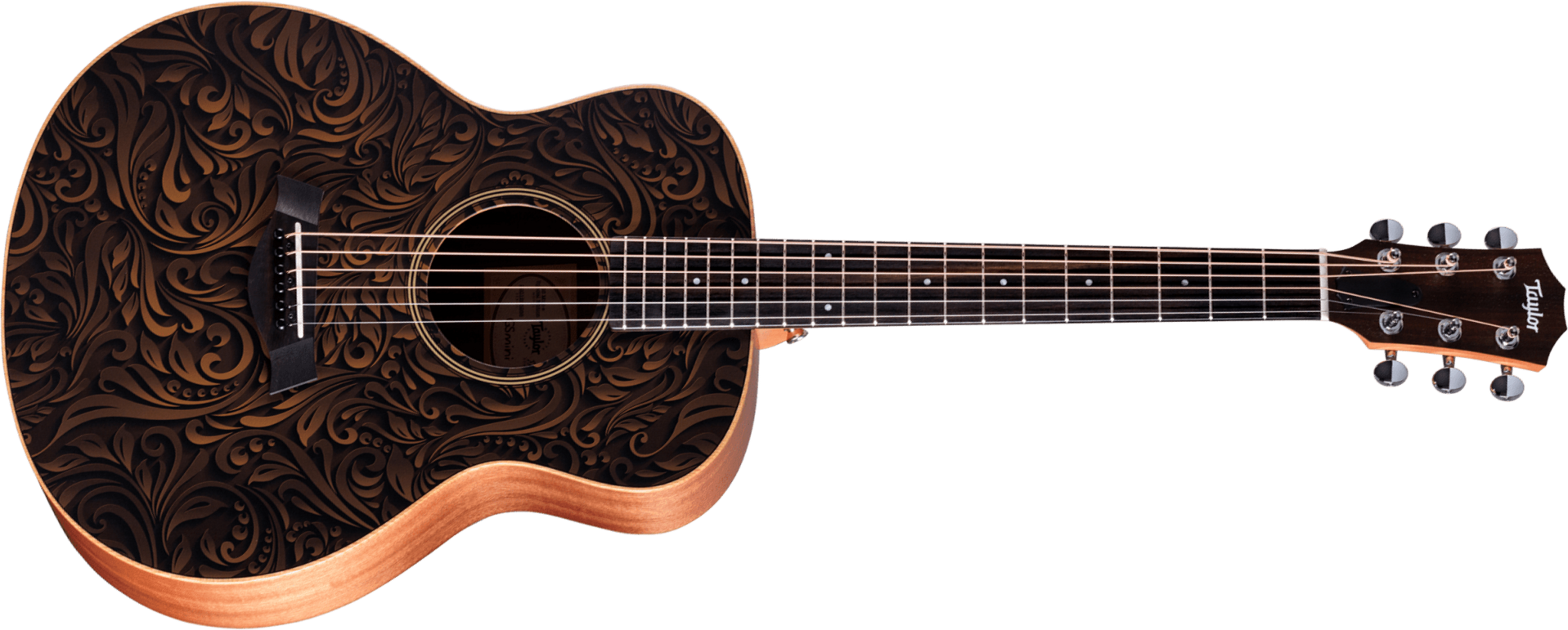 Taylor Gs Mini-e Special Edition Parlor Shsc Epicea Sapele Es-b Eb - Paisley Burst - Guitarra folk - Main picture