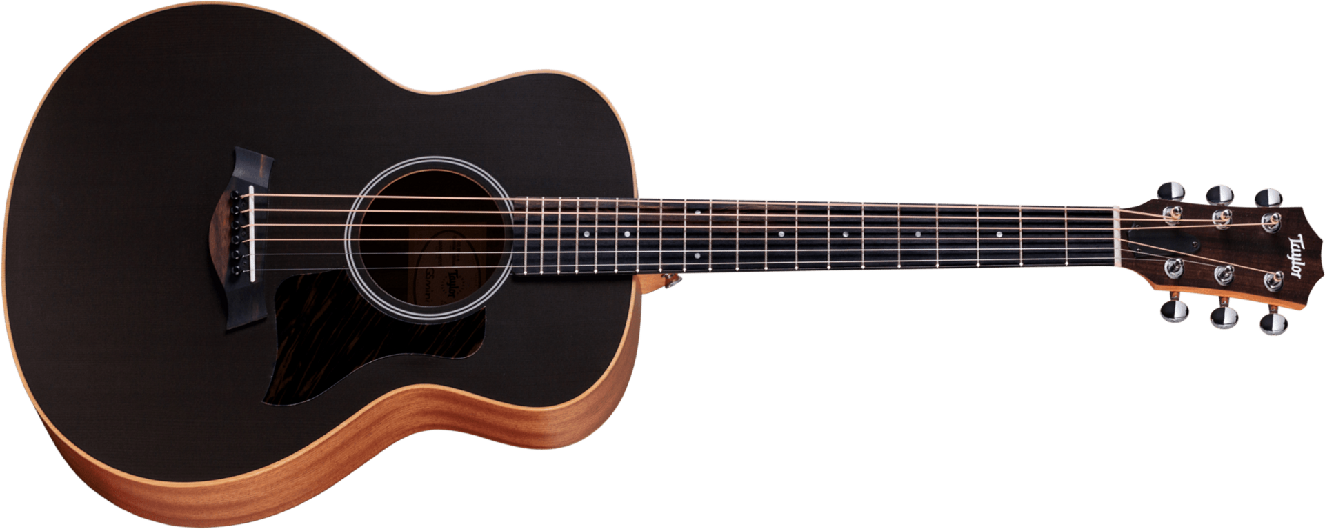 Taylor Gs Mini-e Special Edition Shsc Epicea Sapele Eb Esb - Trans Black - Guitarra folk - Main picture