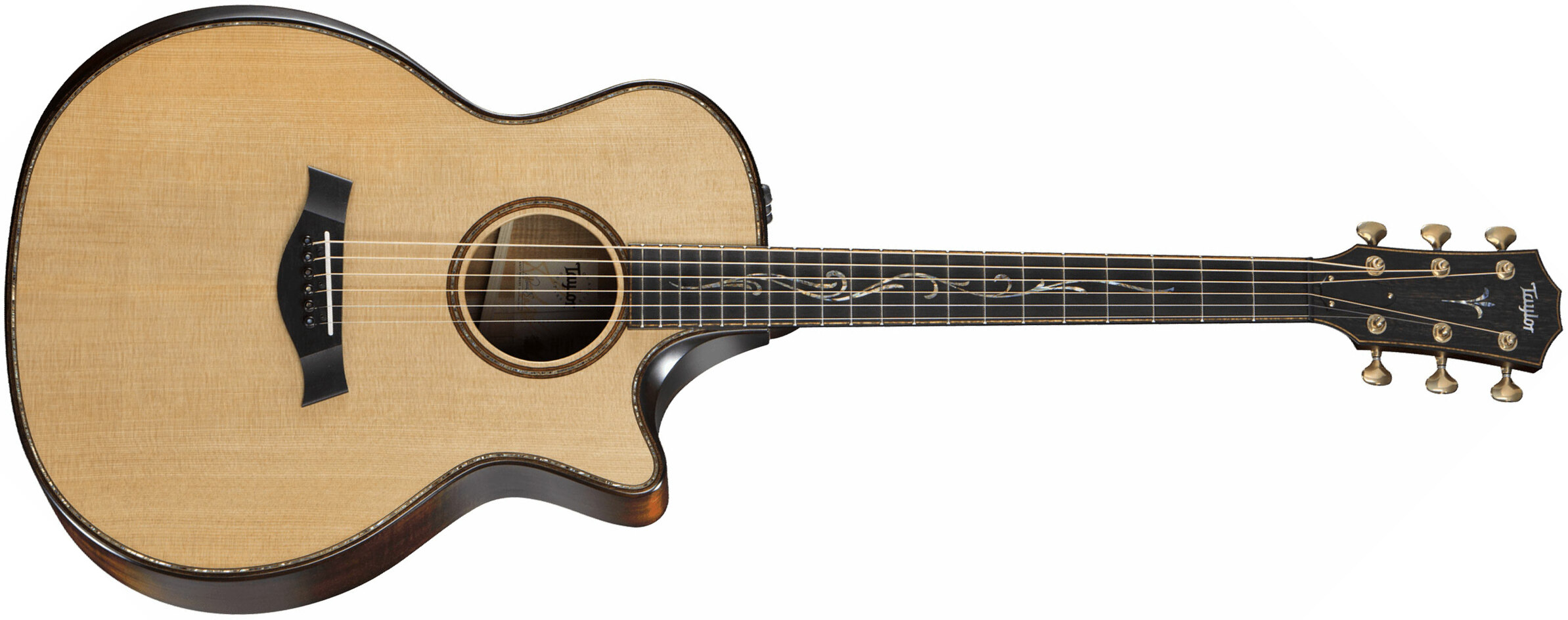 Taylor K14ce Builder's Edition Grand Auditorium Cw - Natural - Guitarra electro acustica - Main picture