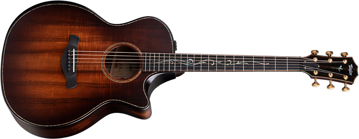 Taylor K24ce Builder's Edition V-class Grand Auditorium Cw Tout Koa Eb Es2 - Kona Burst - Guitarra electro acustica - Main picture