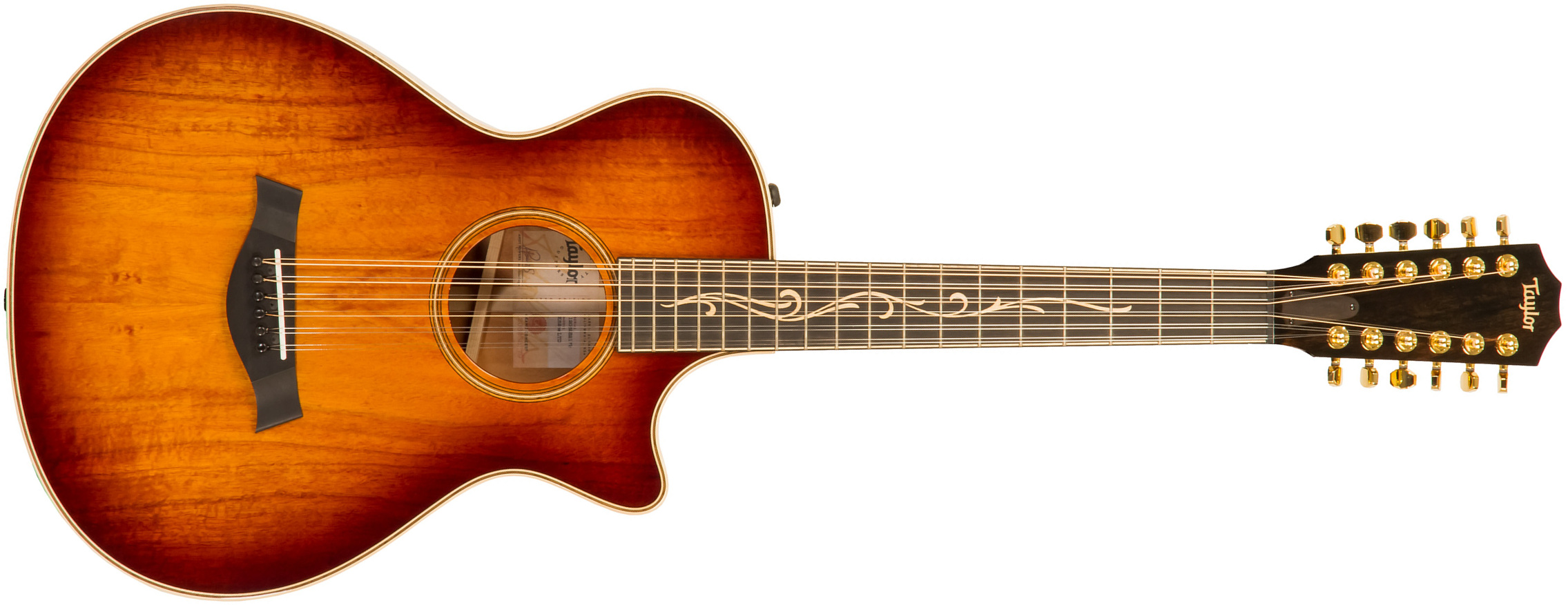 Taylor K62ce Ltd 12-string 12-fret Grand Symphony Cw 12c Tout Koa Eb Es2 - Shaded Edge Burst - Guitarra electro acustica - Main picture