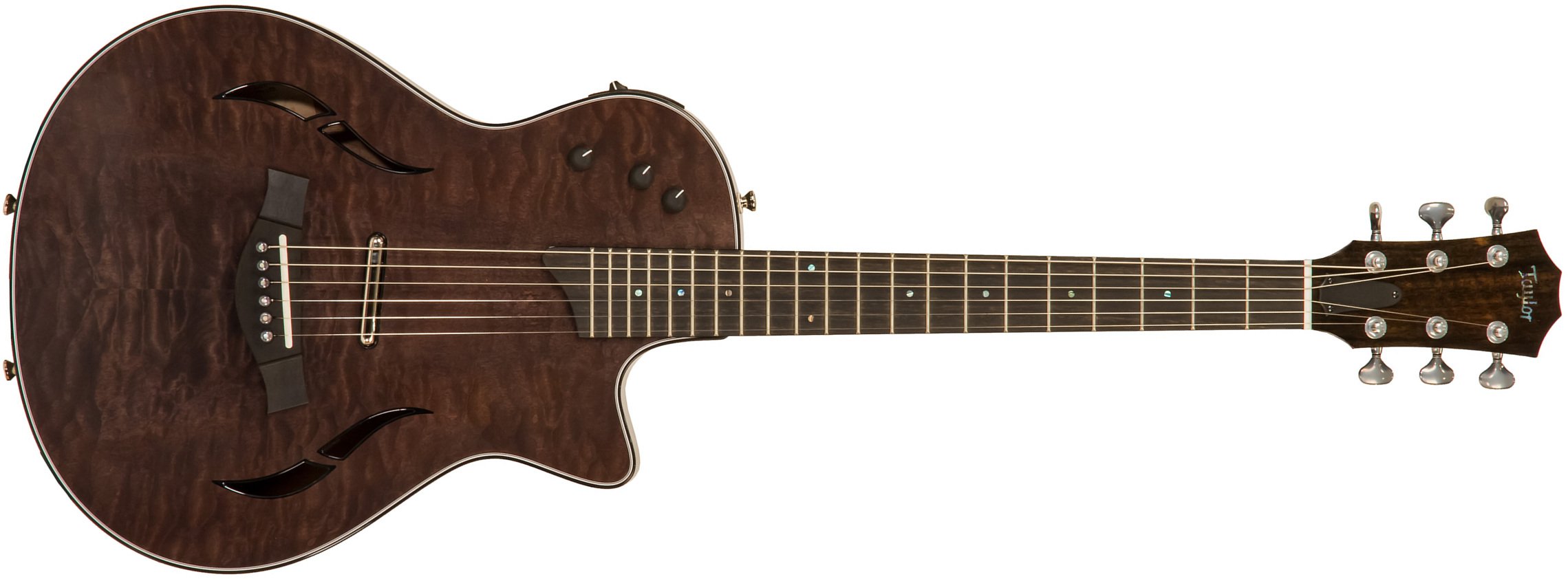 Taylor T5z Ltd Cw Quilt Maple Top Sapele Eb - Shark Gray - Guitarra eléctrica semi caja - Main picture