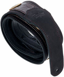 Grand Pacific 3inc. Nickel Concho Leather Guitar Strap #4122-30 - Black