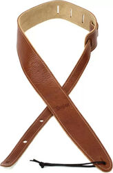 Correa Taylor Leather Guitar Strap, Suede Back, 2.5 inch - Medium Brown