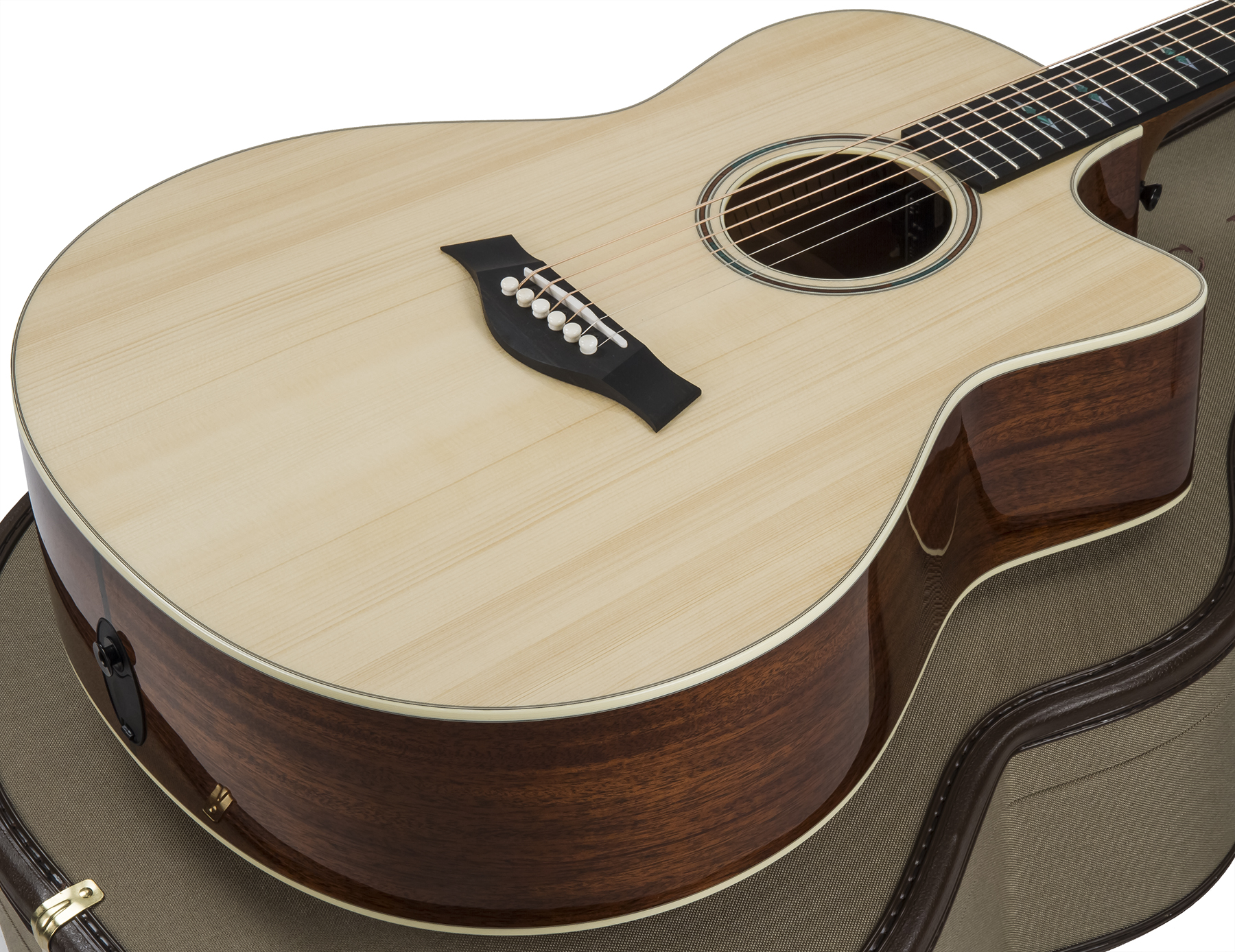 Taylor Custom Go-ce V-class 2020 Grand Orchestra Cw Epicea Acajou Eb Es2 #1111219112 - Natural - Guitarra electro acustica - Variation 1