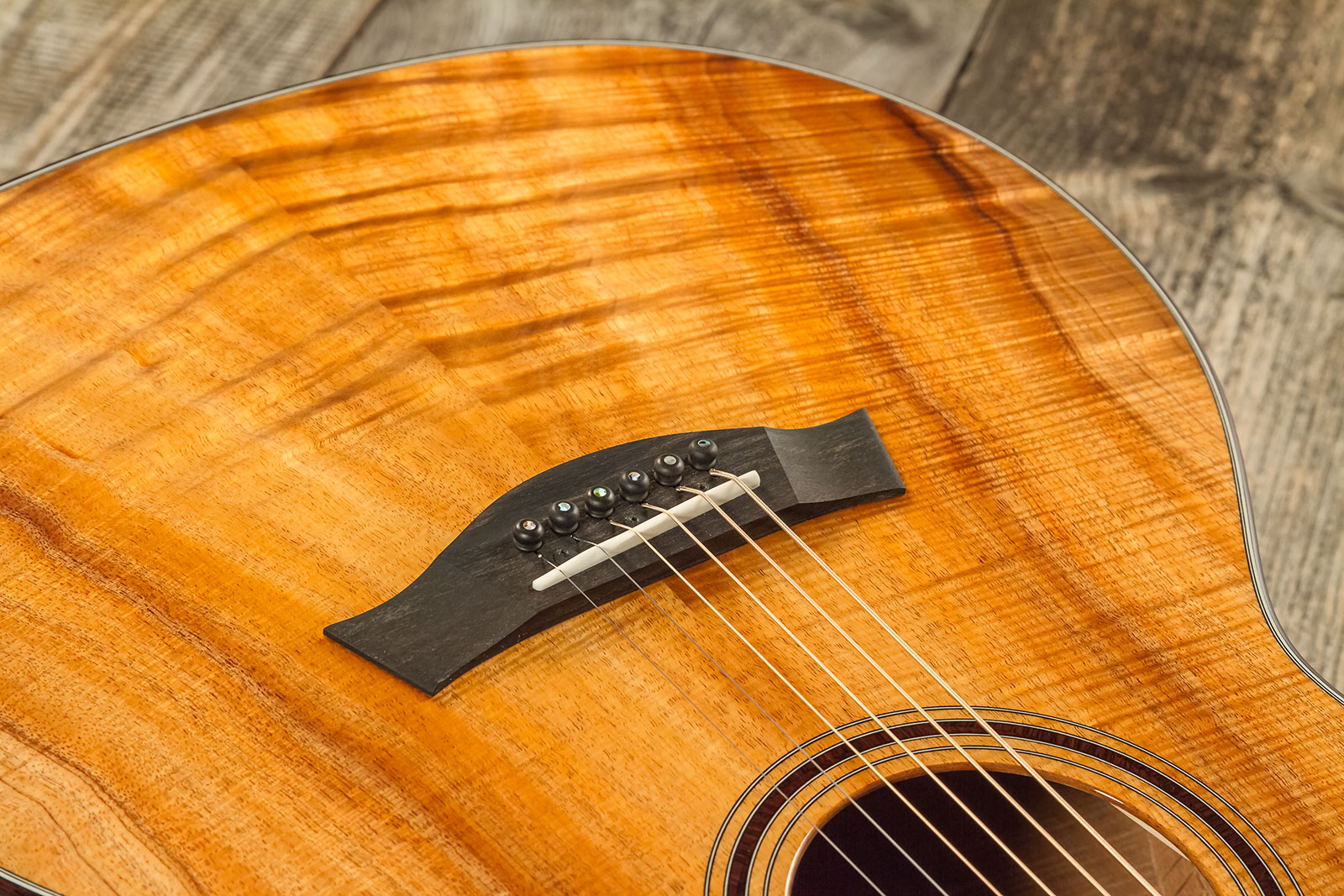 Taylor Custom Shop Ga-e Grand Auditorium Cw Tout Koa Eb Es2 #1211143039 - Natural - Guitarra acústica & electro - Variation 3