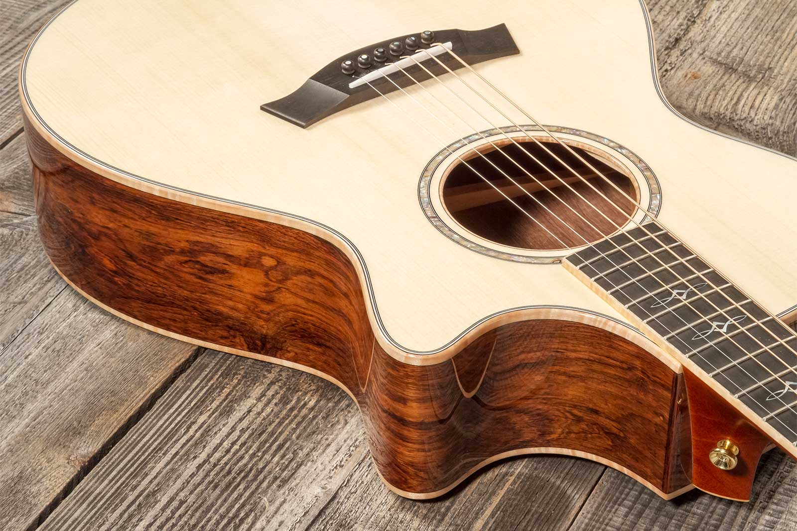 Taylor Custom Shop Gc-e Grand Concert Cw Epicea Palissandre Eb Es2 #1211063098 - Natural - Guitarra folk - Variation 4
