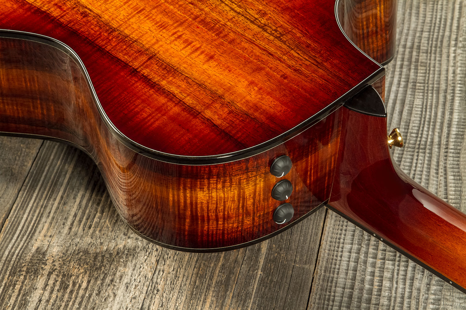 Taylor Custom Shop Gc-e Grand Concert Cw Tout Koa Eb Es2 #1211133097 - Sunburst - Guitarra folk - Variation 6