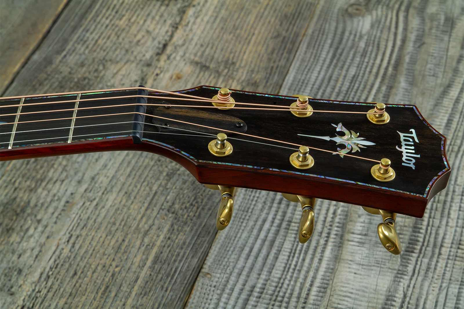 Taylor Custom Shop Grand Auditorium Cw Redwood / Koa Eb Es2 #1211143039 #1210103110 - Shaded Edgeburst - Guitarra folk - Variation 8