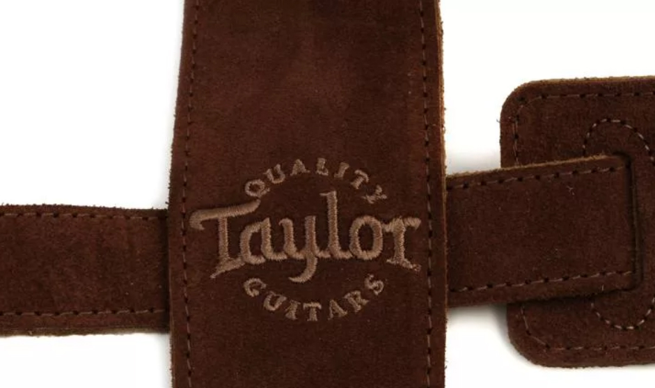 Taylor Strap Embroidered Suede Choc 2.5 Inches - Correa - Variation 3