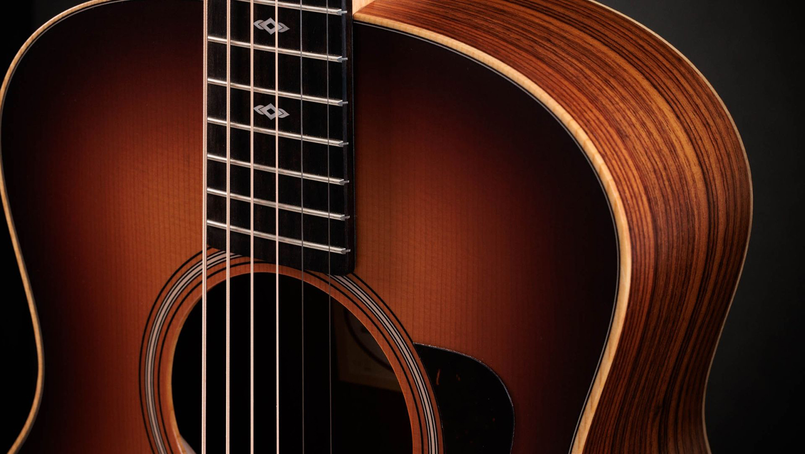 Taylor Gs Mini-e Rosewood Sunset Blvd Seb Parlor Shsc Epicea Sapele Eb Esb - Sunset Edgeburst Matte - Guitarra folk - Variation 2