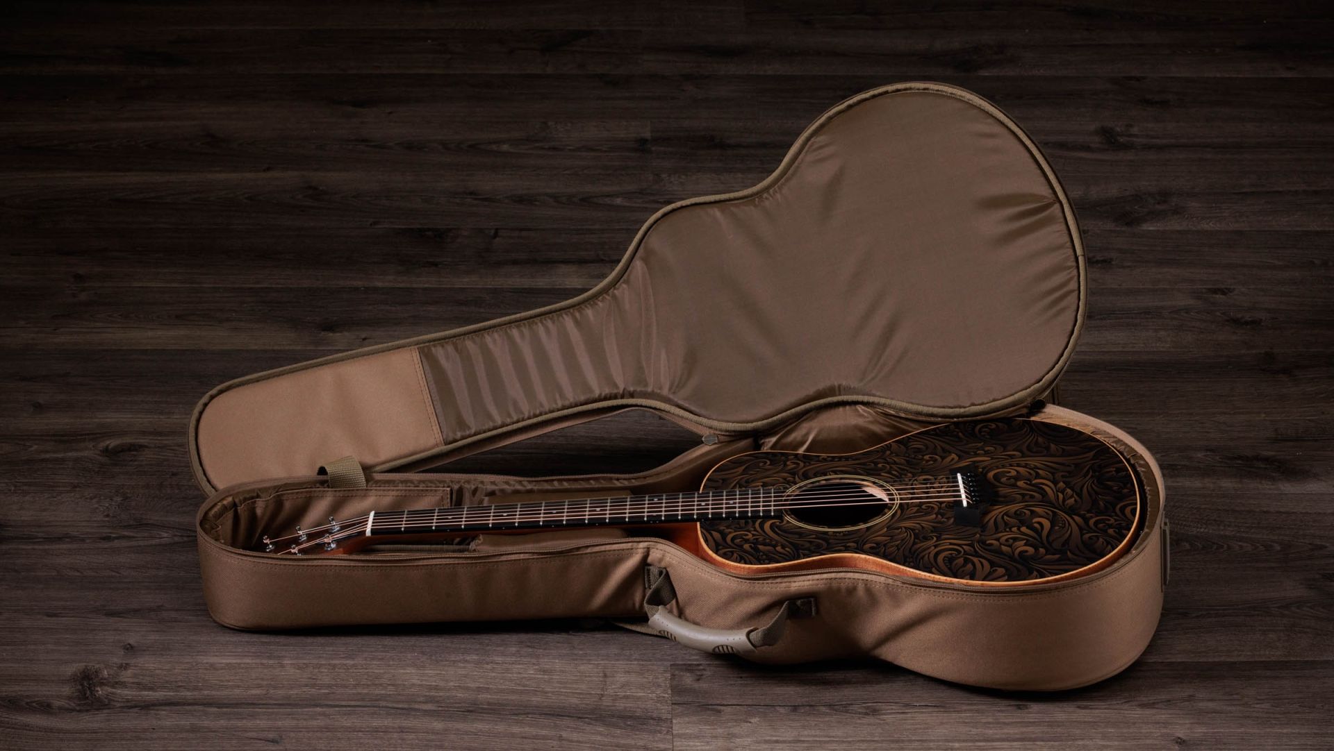Taylor Gs Mini-e Special Edition Parlor Shsc Epicea Sapele Es-b Eb - Paisley Burst - Guitarra folk - Variation 7
