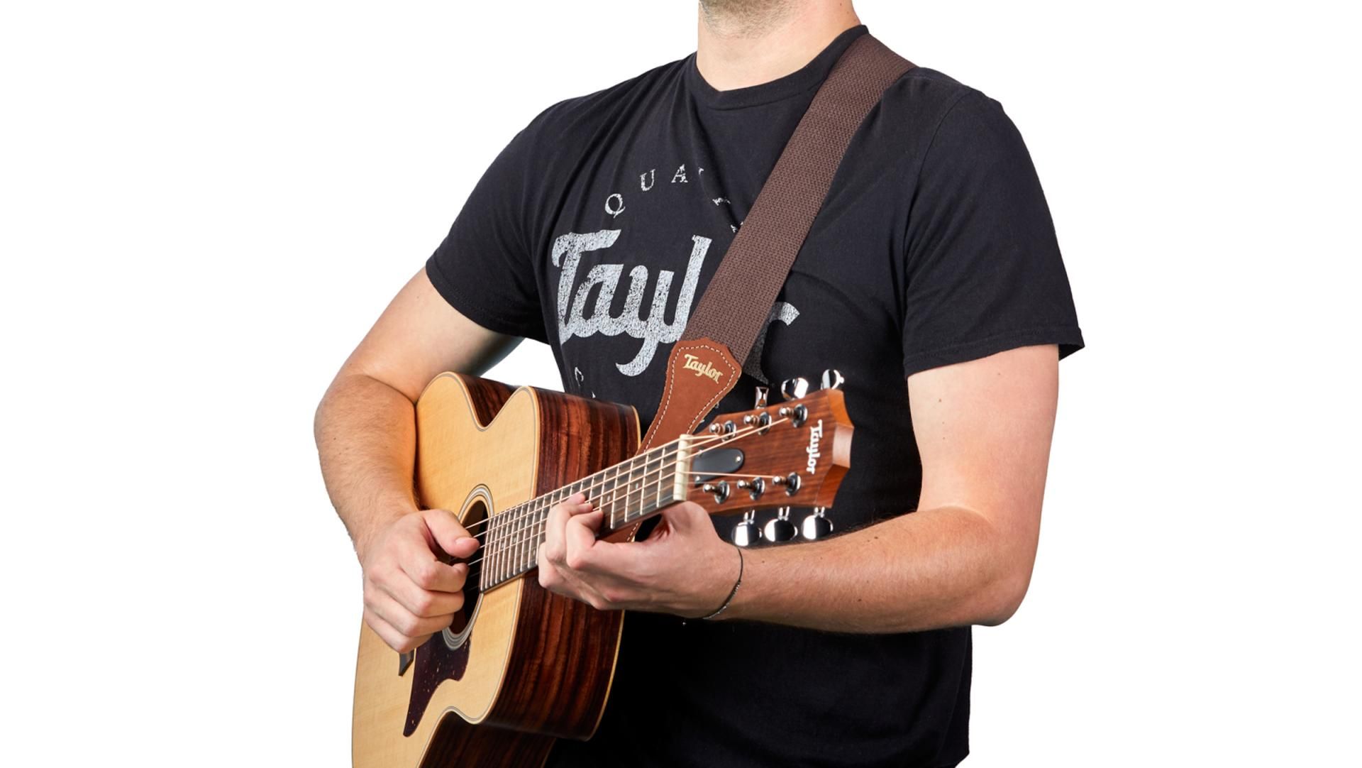 Taylor Gs Mini Guitar Strap Cotton 2-inches Black 4013-20 - Correa - Variation 3