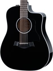 Guitarra folk Taylor 250ce-BLK Plus 12-String - Black