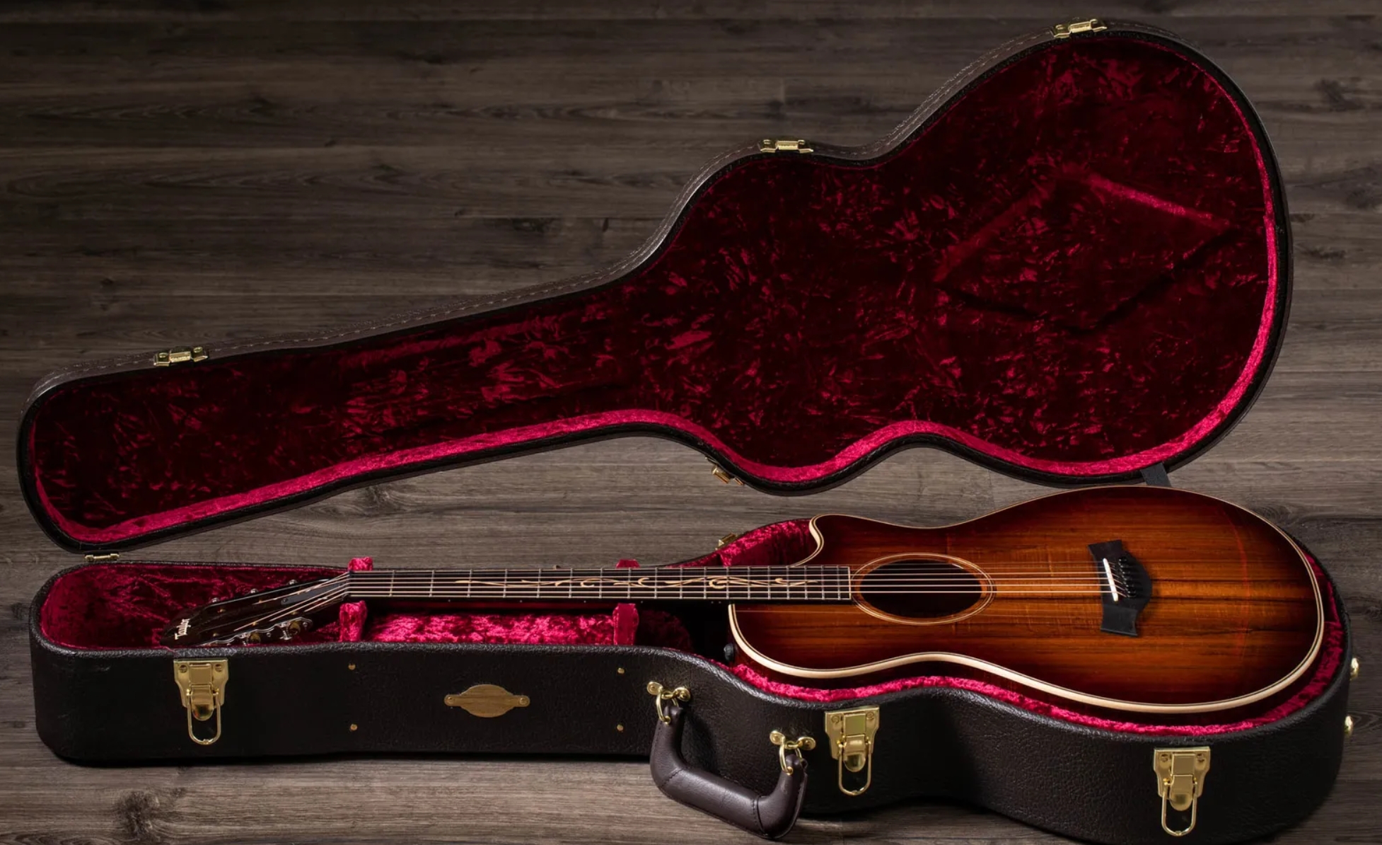 Taylor K22ce 12-fret Grand Concert Cw Shsc Tout Koa Eb Es2 - Dark Edgeburst - Guitarra folk - Variation 9