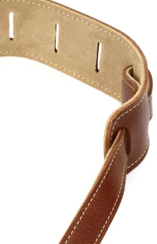 Taylor Strap Med Brown Leather Suede Back 2.5 Inches - Correa - Variation 2