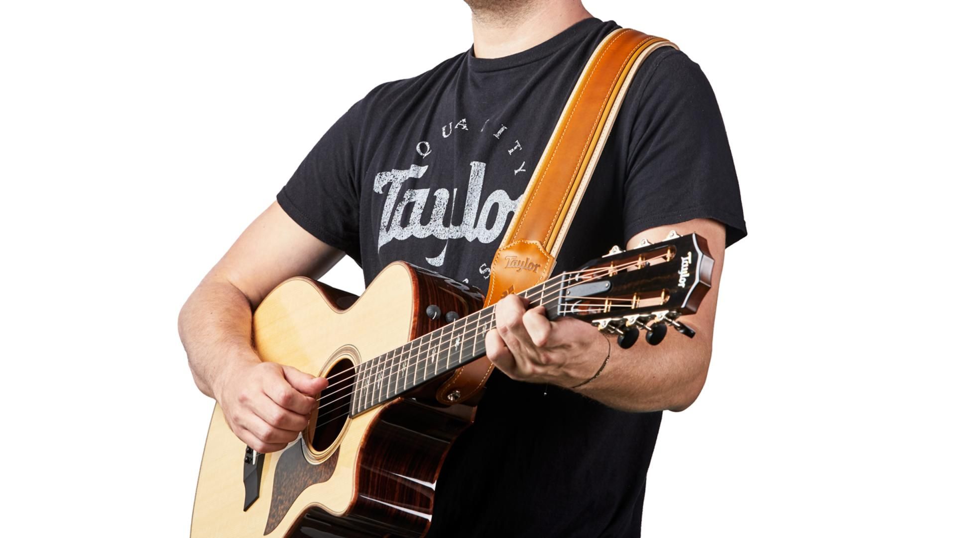 Taylor Reflections Leather Guitar Strap 2.5-inc Palomino 4112-25 Cuir - Correa - Variation 4