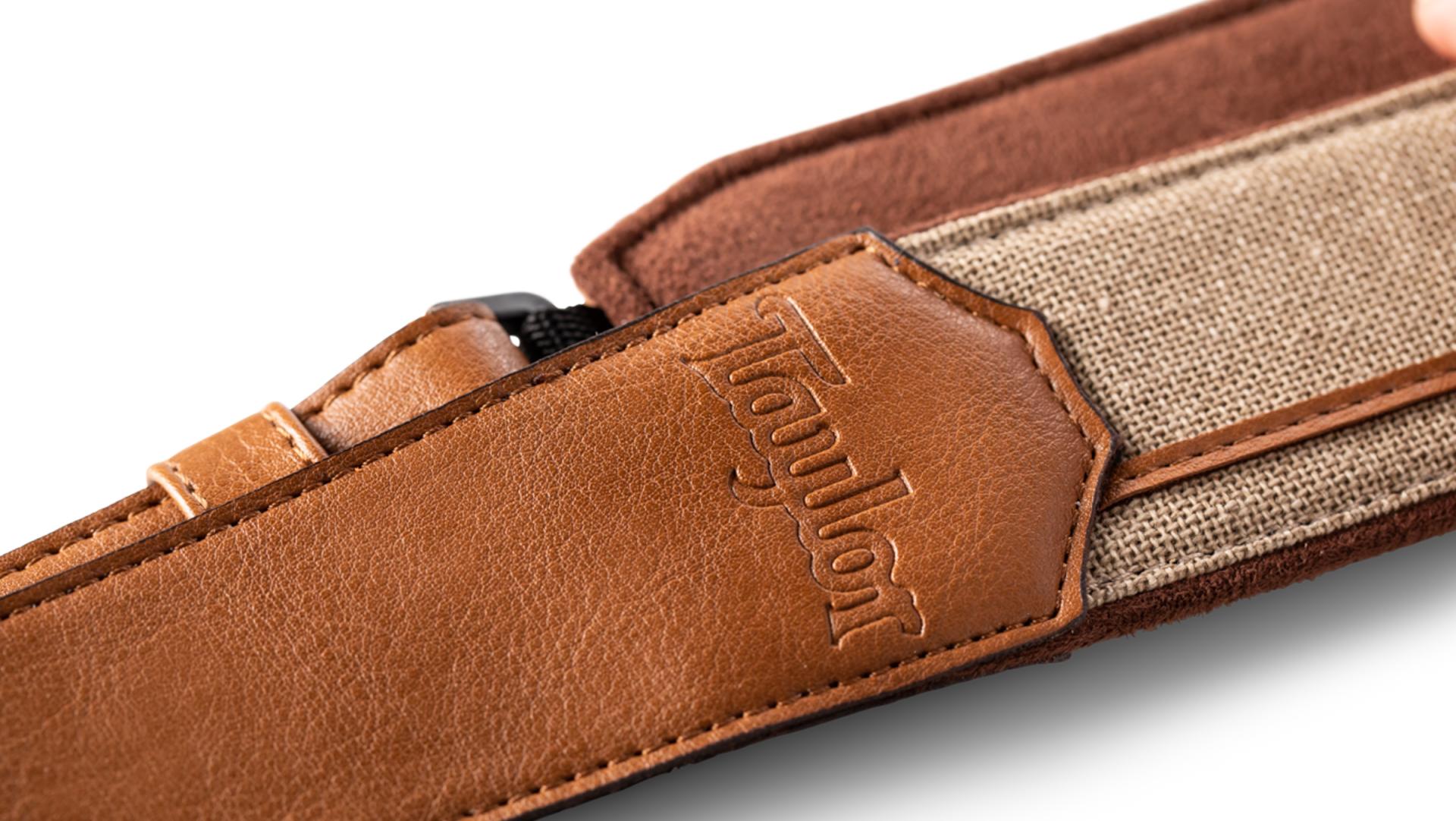 Taylor Vegan Leather Guitar Strap 2.5-inc Tan 4203-25 Cuir - Correa - Variation 3