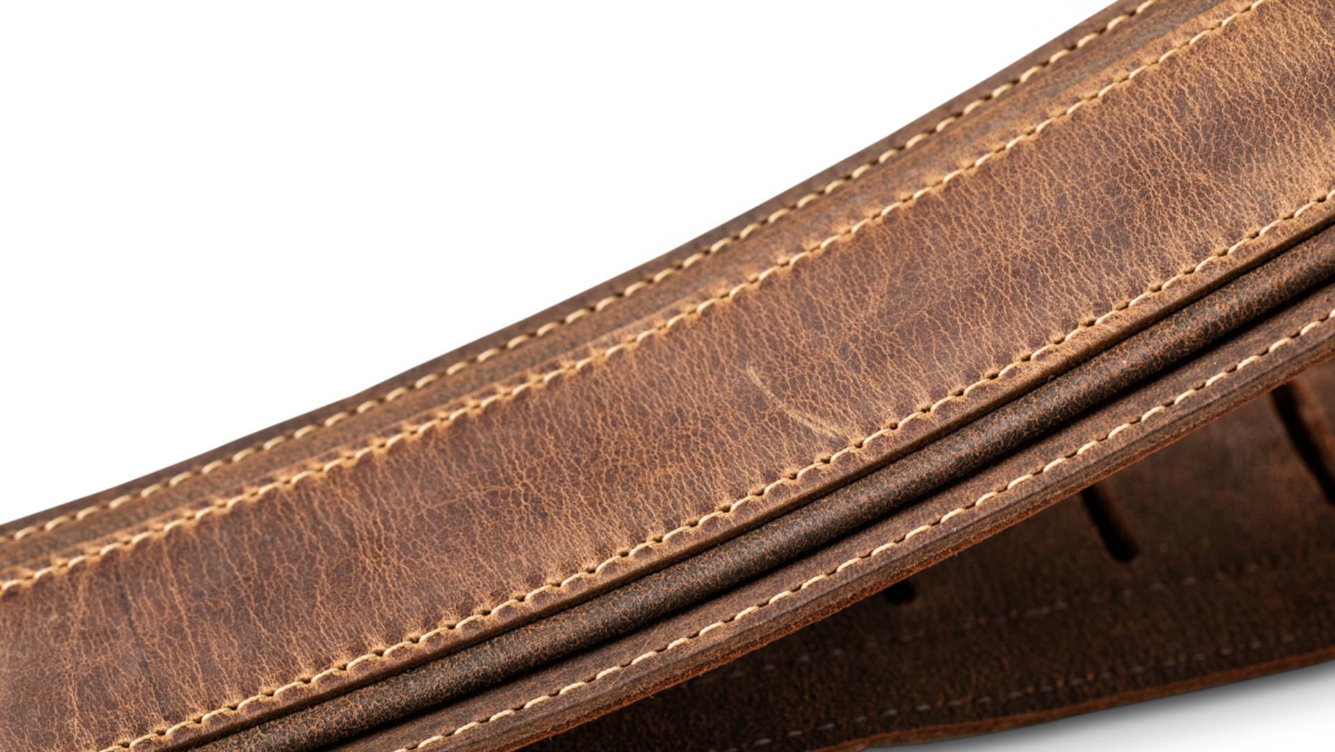 Taylor Wings Distressed Leather Guitar Strap 2.5-inc Dark Brown 4109-25 Cuir - Correa - Variation 1