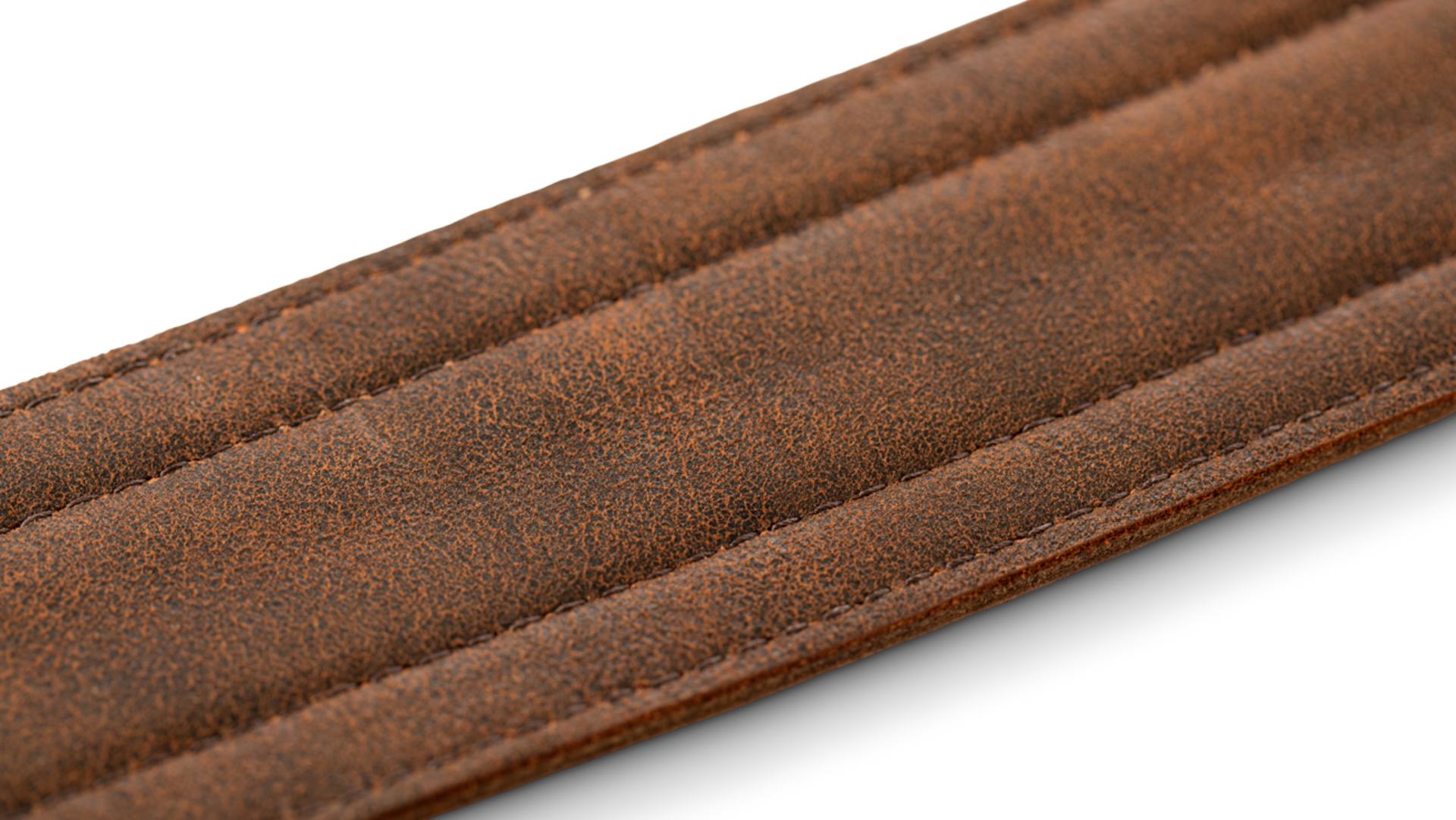 Taylor Wings Distressed Leather Guitar Strap 2.5-inc Dark Brown 4109-25 Cuir - Correa - Variation 2