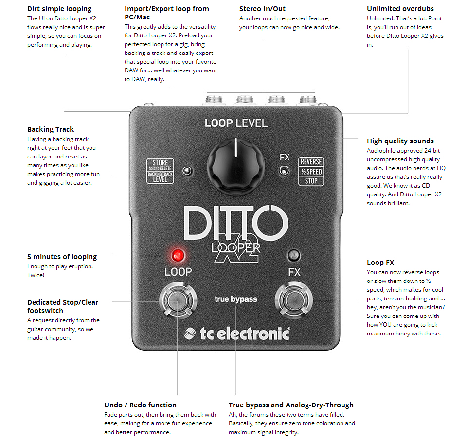 Tc Electronic Ditto Looper X2 - Pedal looper - Variation 3