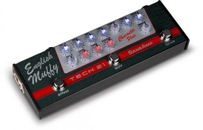 Pedalera multiefectos para guitarra eléctrica Tech 21 English Muffy Character Series