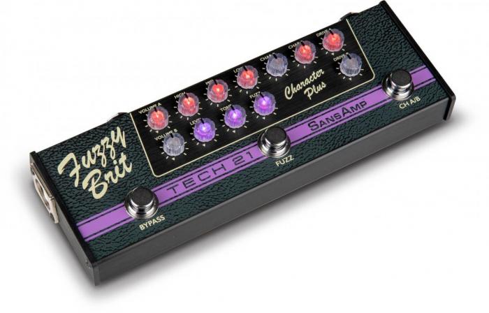 Pedalera multiefectos para guitarra eléctrica Tech 21 Fuzzy Brit Character Series