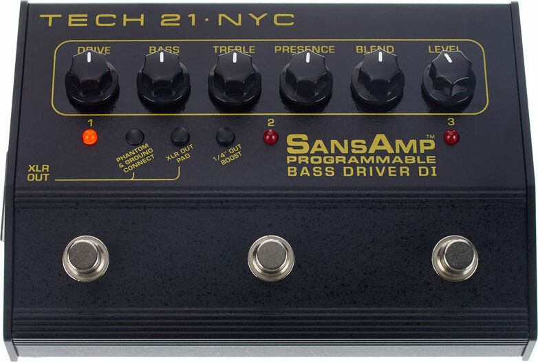 Tech 21 Sansamp Programmable Bass Driver Di - Pedal overdrive / distorsión / fuzz - Main picture