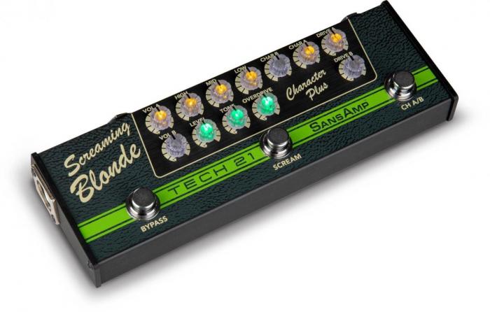 Pedalera multiefectos para guitarra eléctrica Tech 21 Screaming Blonde Character Series