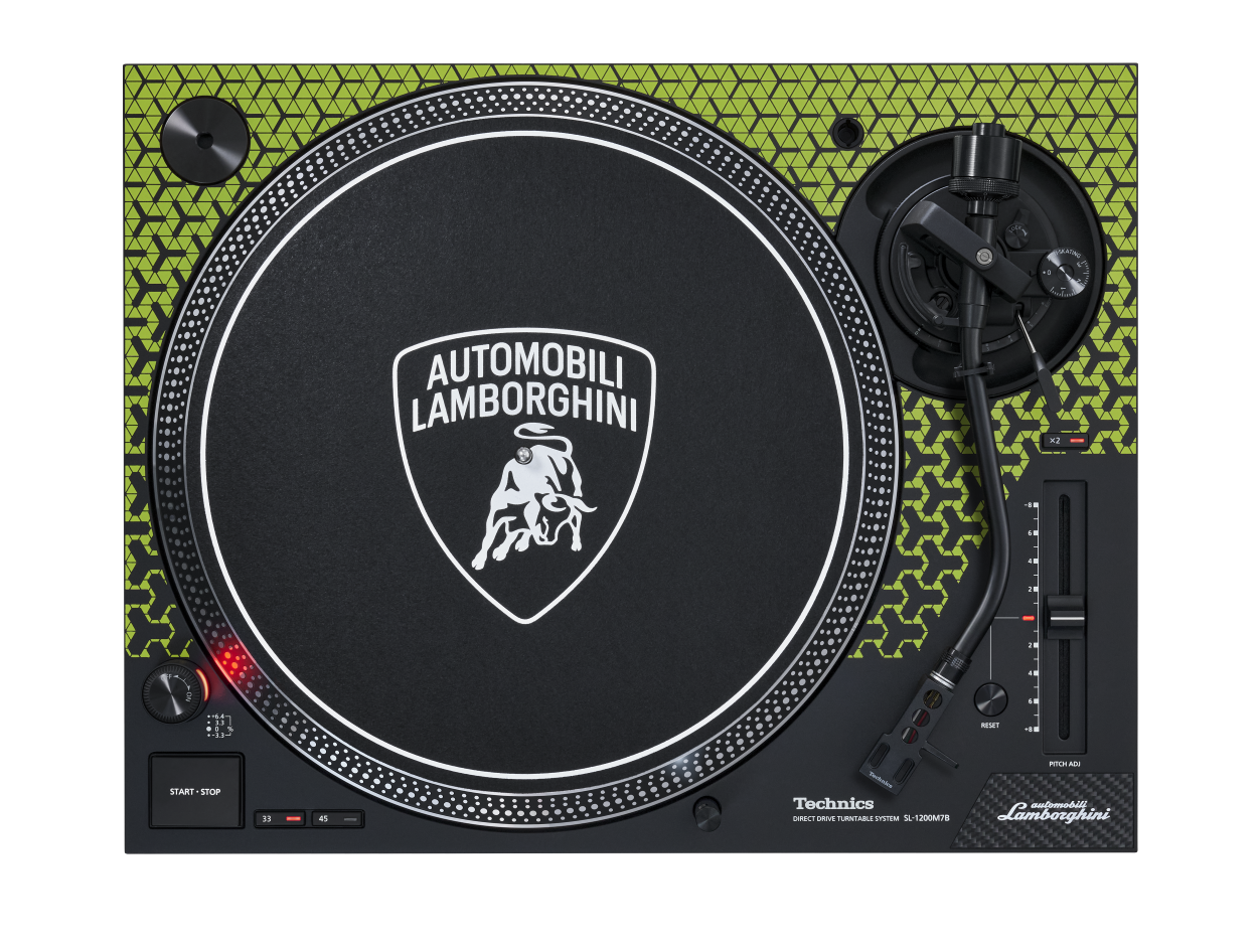 Technics Sl-1200m7b Green Lamborghini - Plato de vinilo - Variation 1