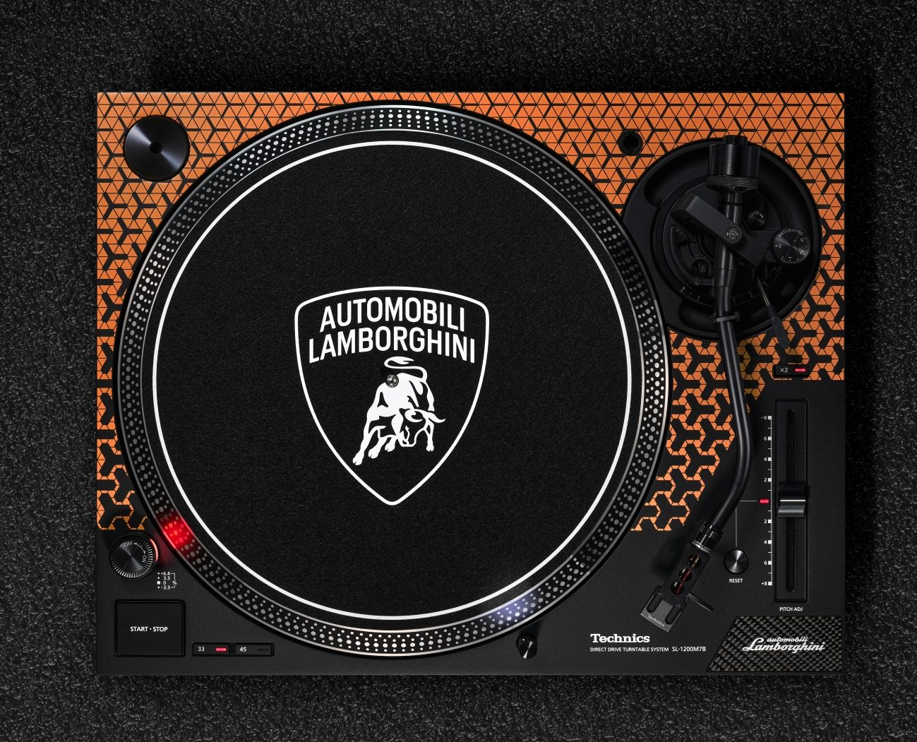 Technics Sl-1200m7b Orange Lamborghini - Plato de vinilo - Variation 3