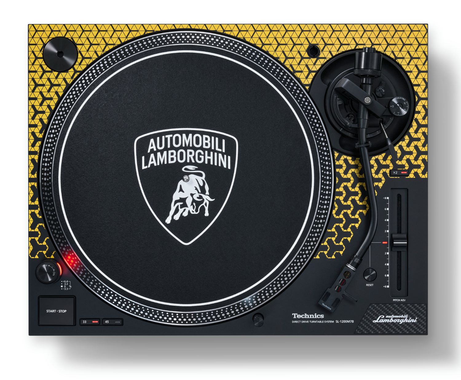 Technics Sl-1200m7b Yellow Lamborghini - Plato de vinilo - Variation 1